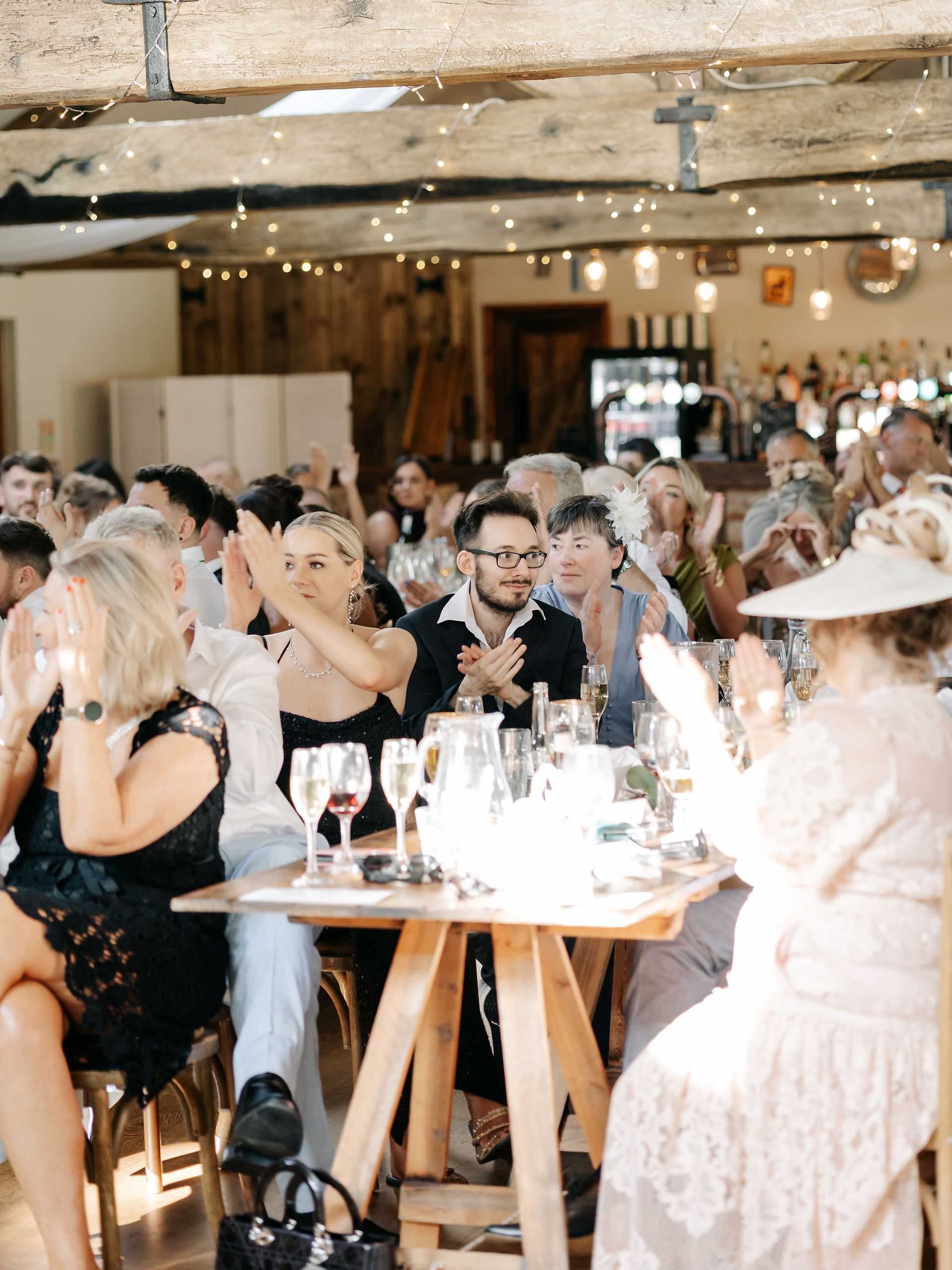 Guests enjoying a wedding at Whinstone View