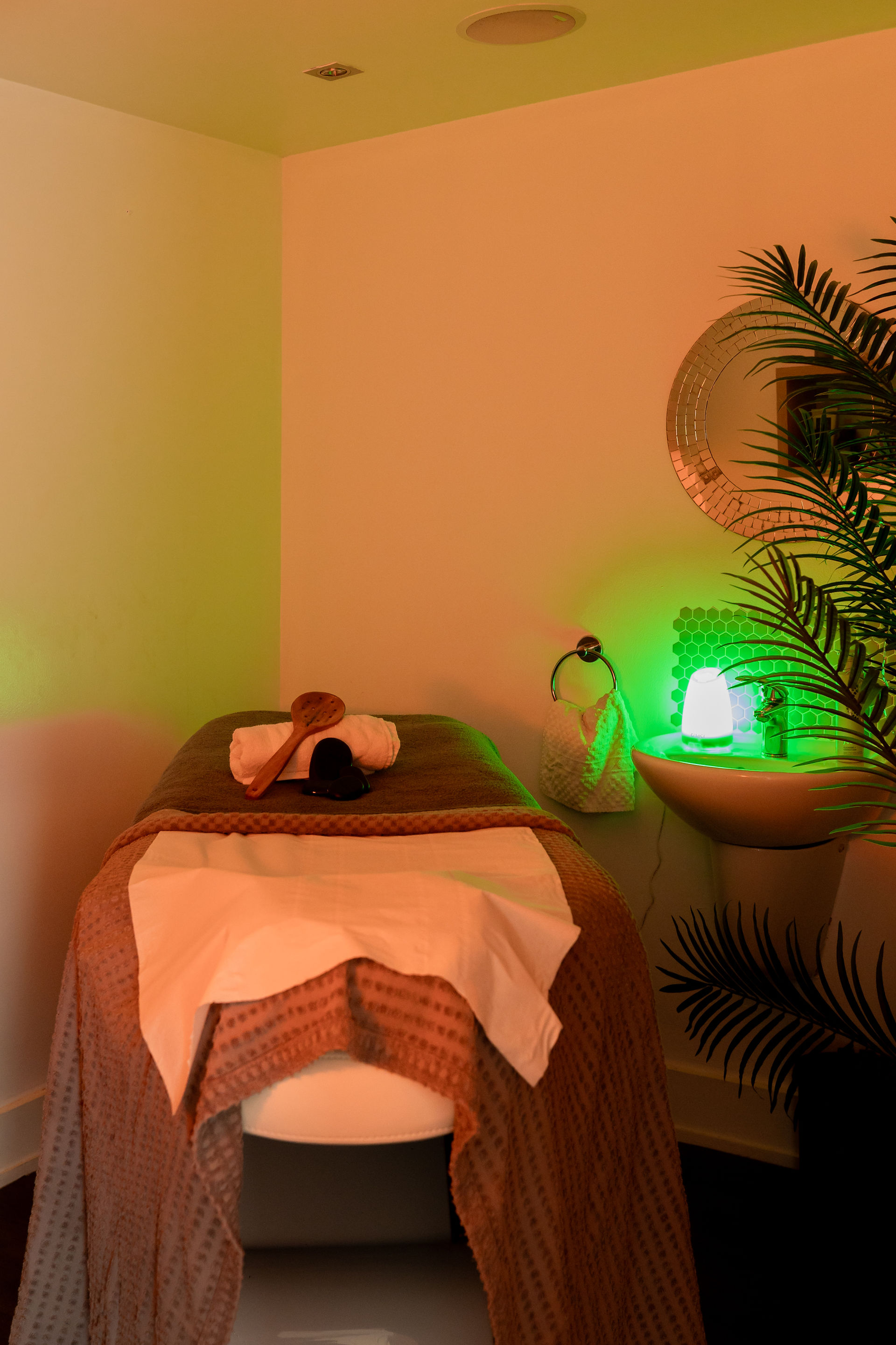 A treatment room at Whinstone View