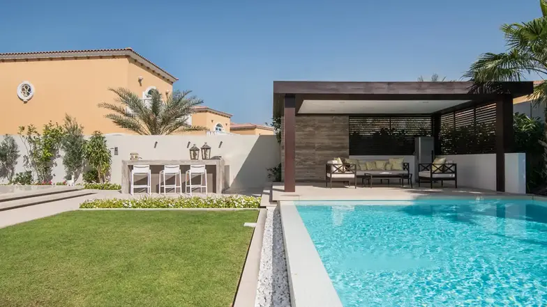 pool and landscaping project