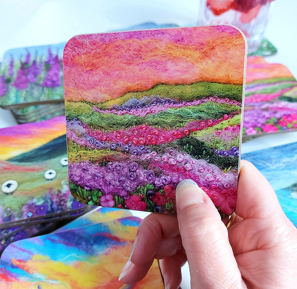 Thumbnail: Heather Sunset Coaster