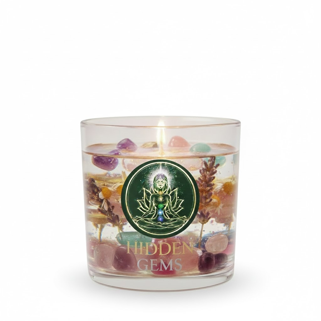 Healing Crystal Candle