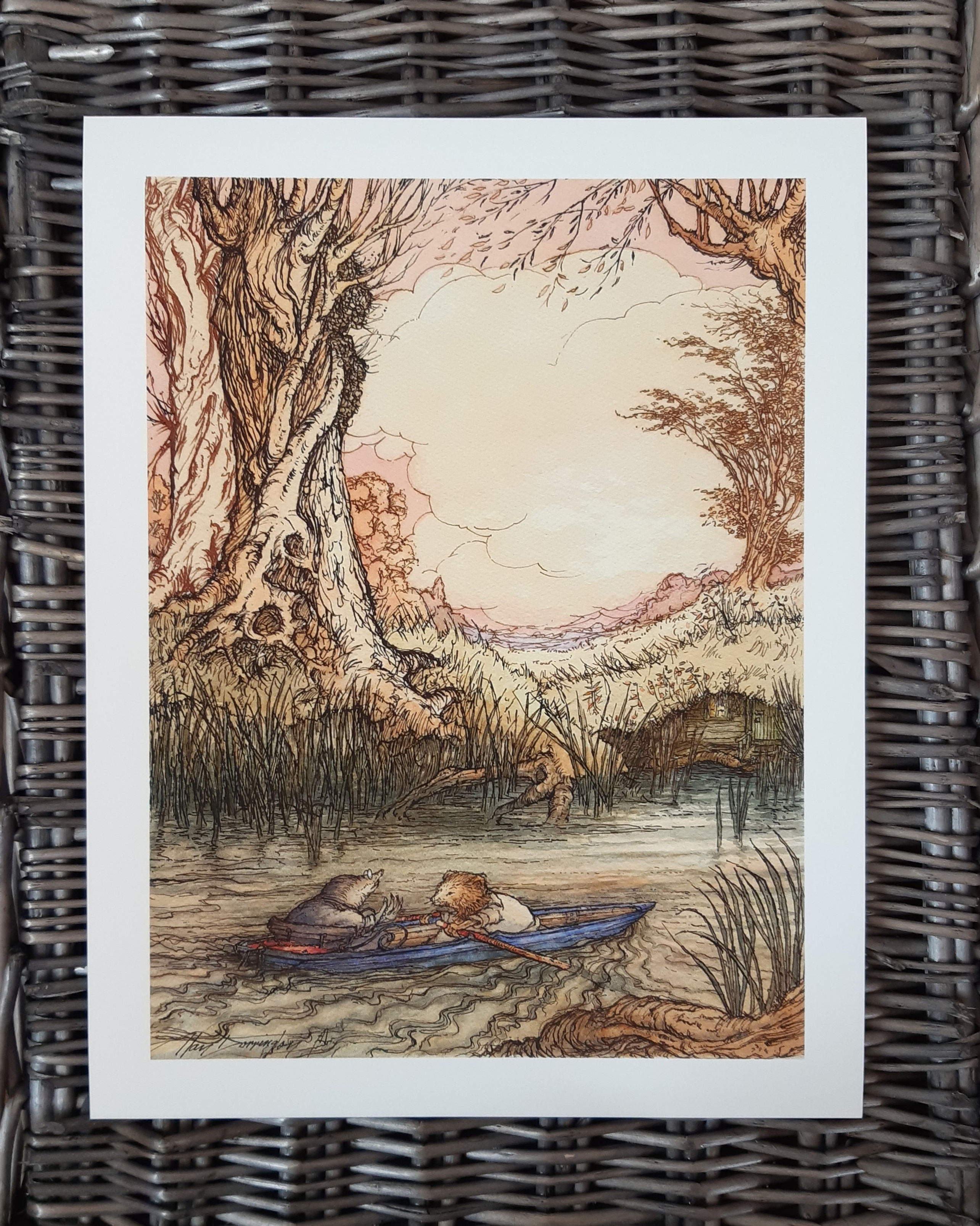 Return to the Riverbank 'By Dreams Golden Days' Fine Art Print