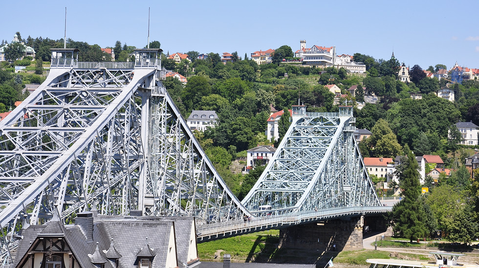 Blaues Wunder, die historische Elbbrücke zwischen Blasewitz und Loschwitz