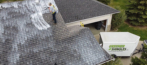 Roof rejuvenation, in progress
