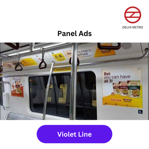 Delhi Metro Panel Branding Violet Line |...