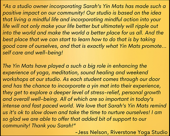 Yin Mat review by Jess Nelson