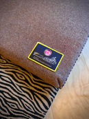 Folded Yin Mat to show the top and bottom removable cover fabrics.