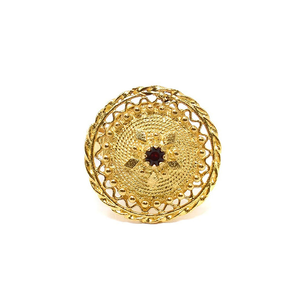 Miniature : ANELLO BOTTONE SARDO DORATO