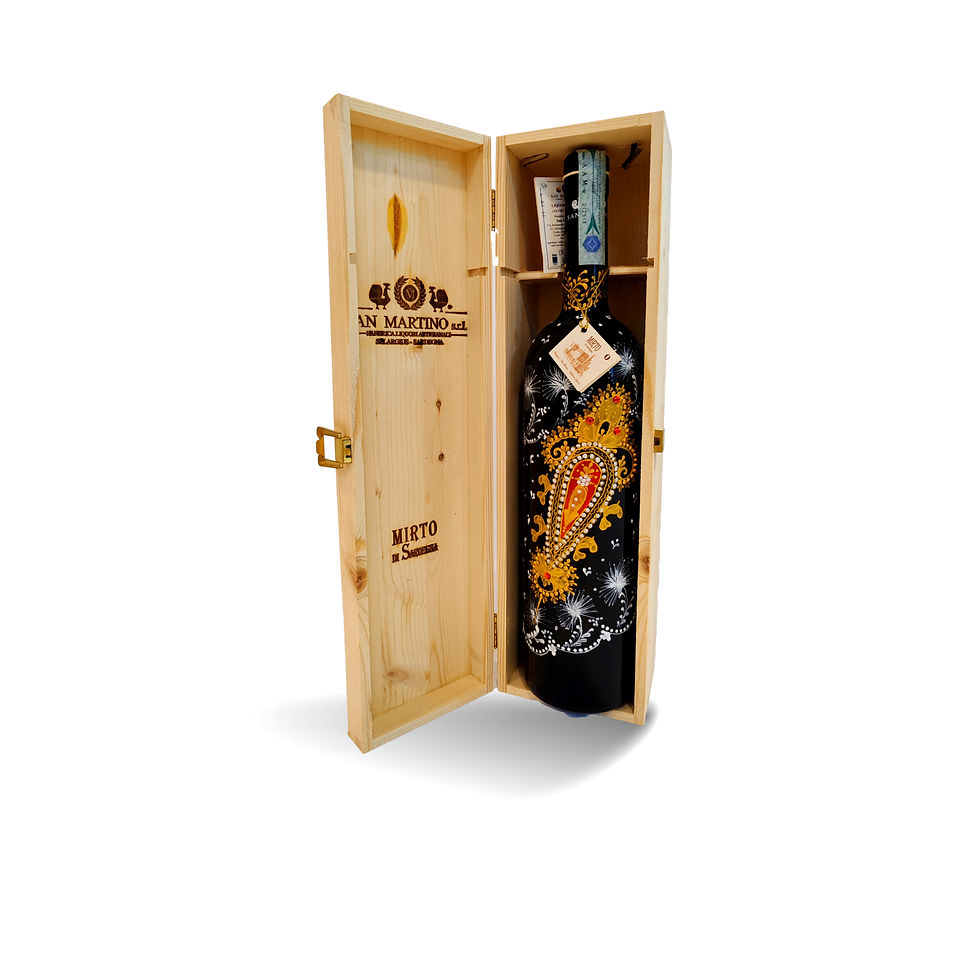 Scatola regalo Magnum Dipinta a mano Mirto di sardegna
