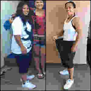 3 Aug 2016, 163lbs, 5'0 / 3 Aug 2017, 113lbs, 5'0