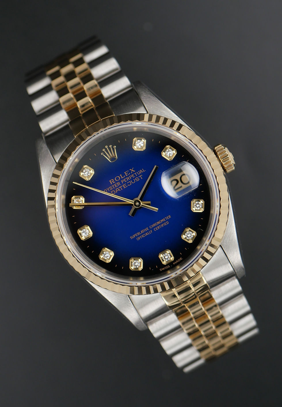 Miniatura: Rolex Datejust 16233 'Blue Vignette Dial'