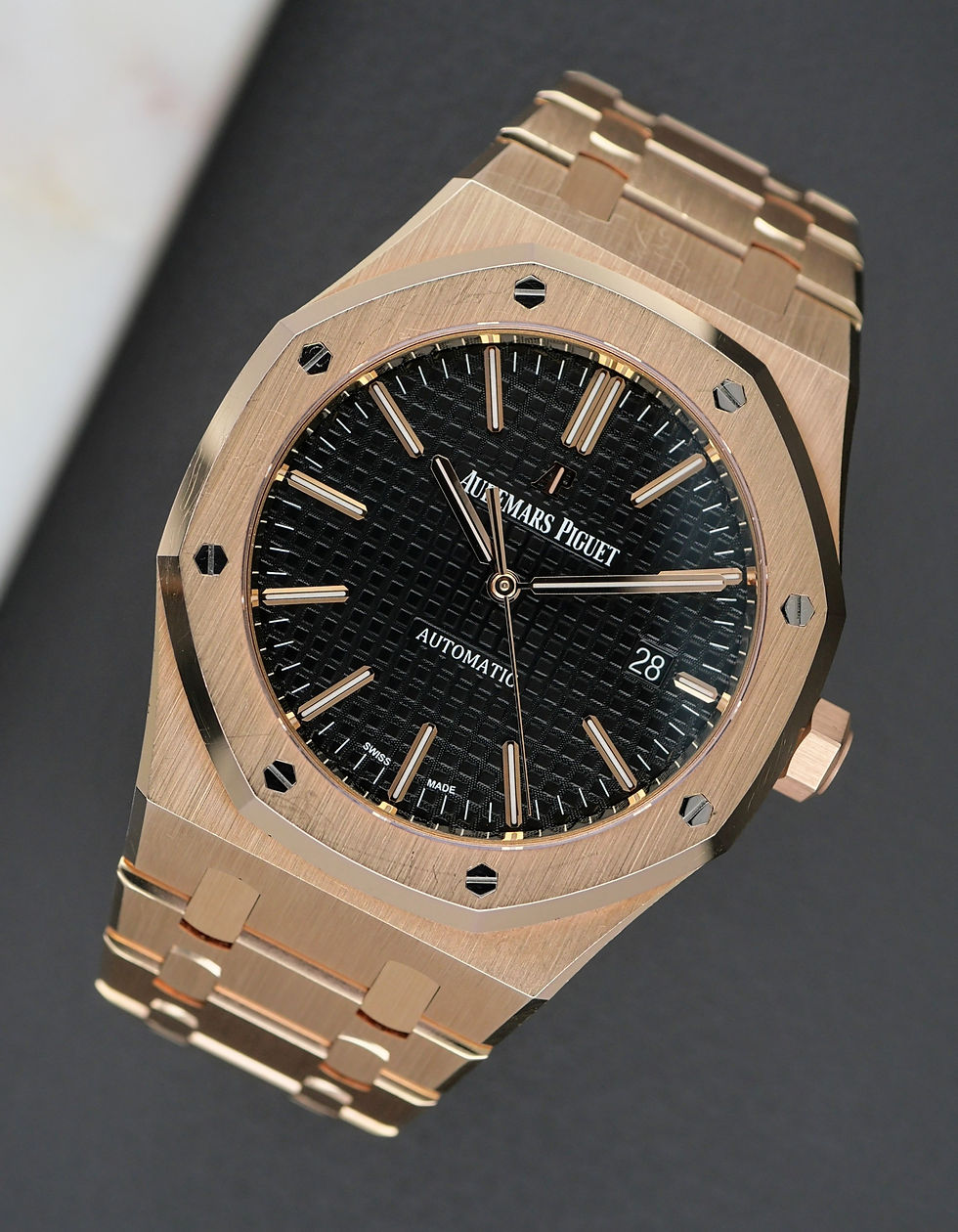 Audemars Piguet Royal Oak Rose Gold 15400OR Black