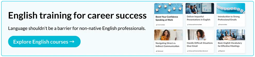 English Training for Career Success - Talaera