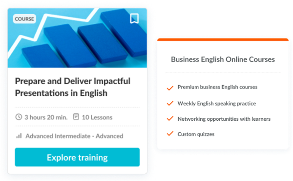 Prepare and Deliver Impactful Presentations in English - Talaera