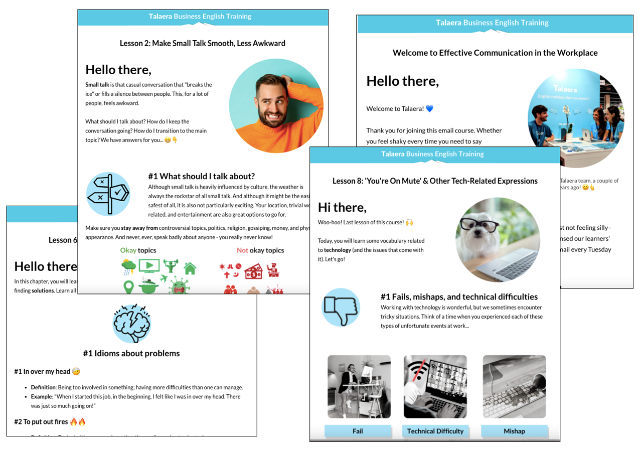 Free email course Talaera