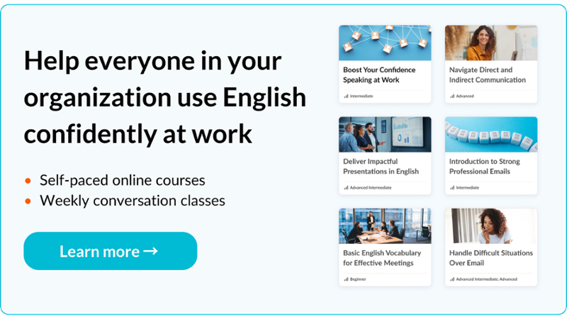 Help Everyone in Your Organization to Use English Confidently - Talaera