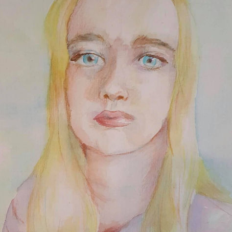 Self Portrait- Water Colour Painting