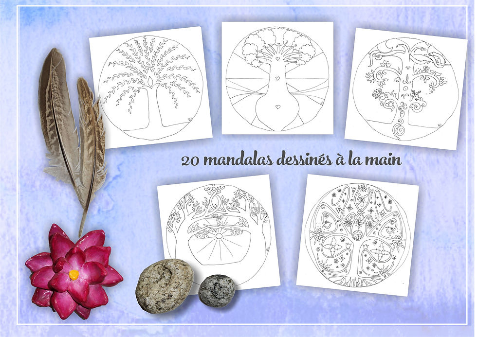 Miniature : Mandalas chamaniques "Arbre de Vie" - Livre de coloriage - A TELECHARGER