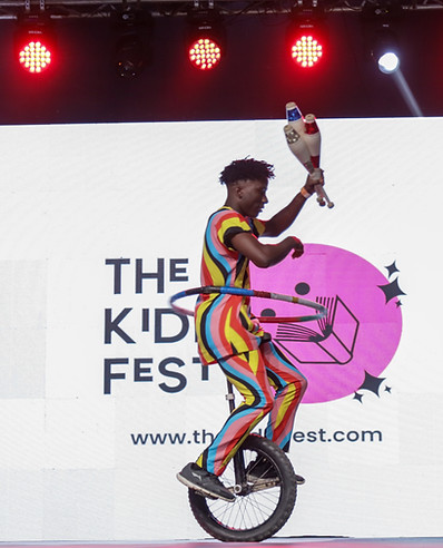 GKB unicycle at The KidLit Fest