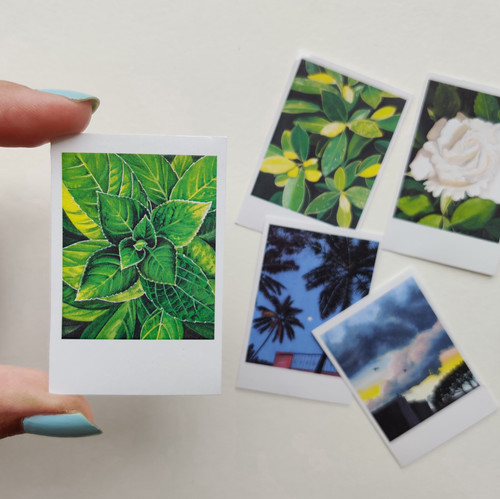 Mini Polaroid Stickers Set of