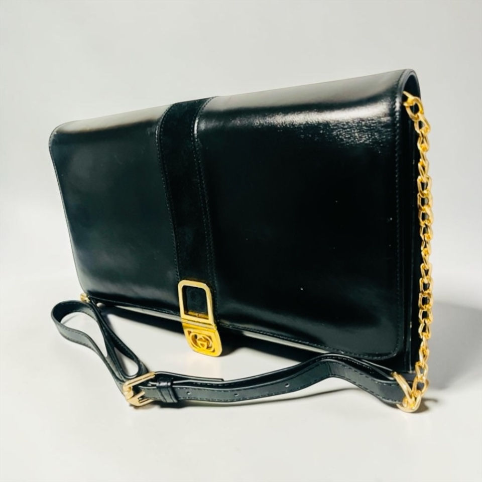 Thumbnail: Gucci Vintage Interlocking GG Black Clutch/Crossbody Bag