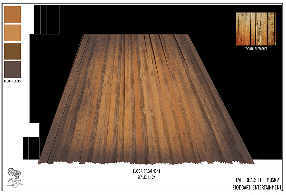 Evil Dead Floor Paint Elevation