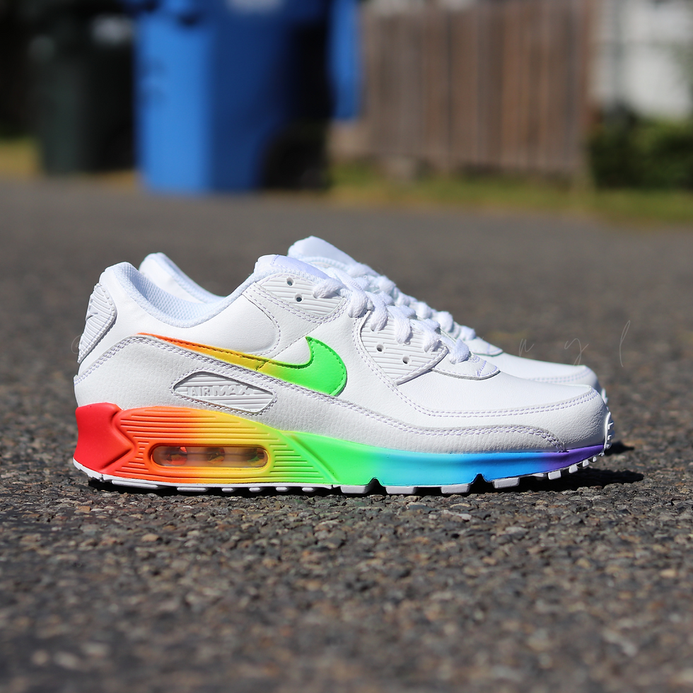 Thumbnail: Nike Air Max 90 Rainbow Pride Custom NWT