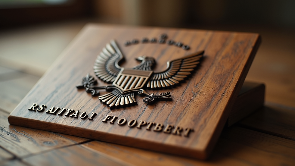 Crafting Custom Military Plaques to Honor Service