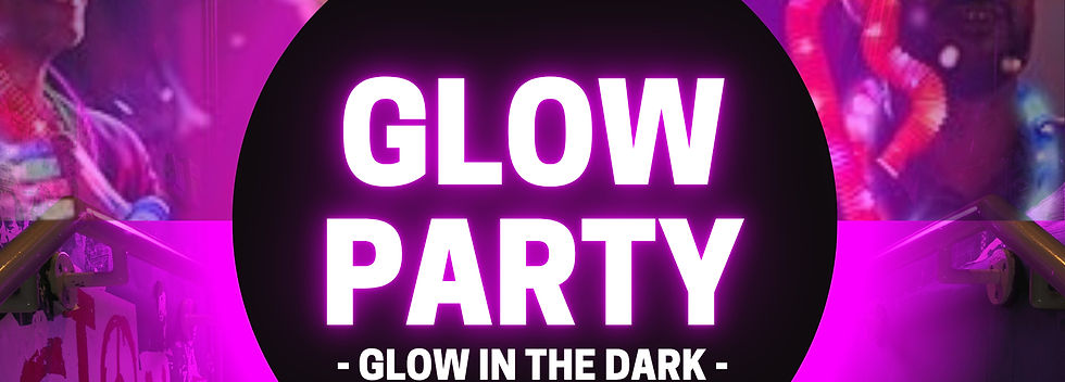 Black and Pink Glow Party Night Poster (