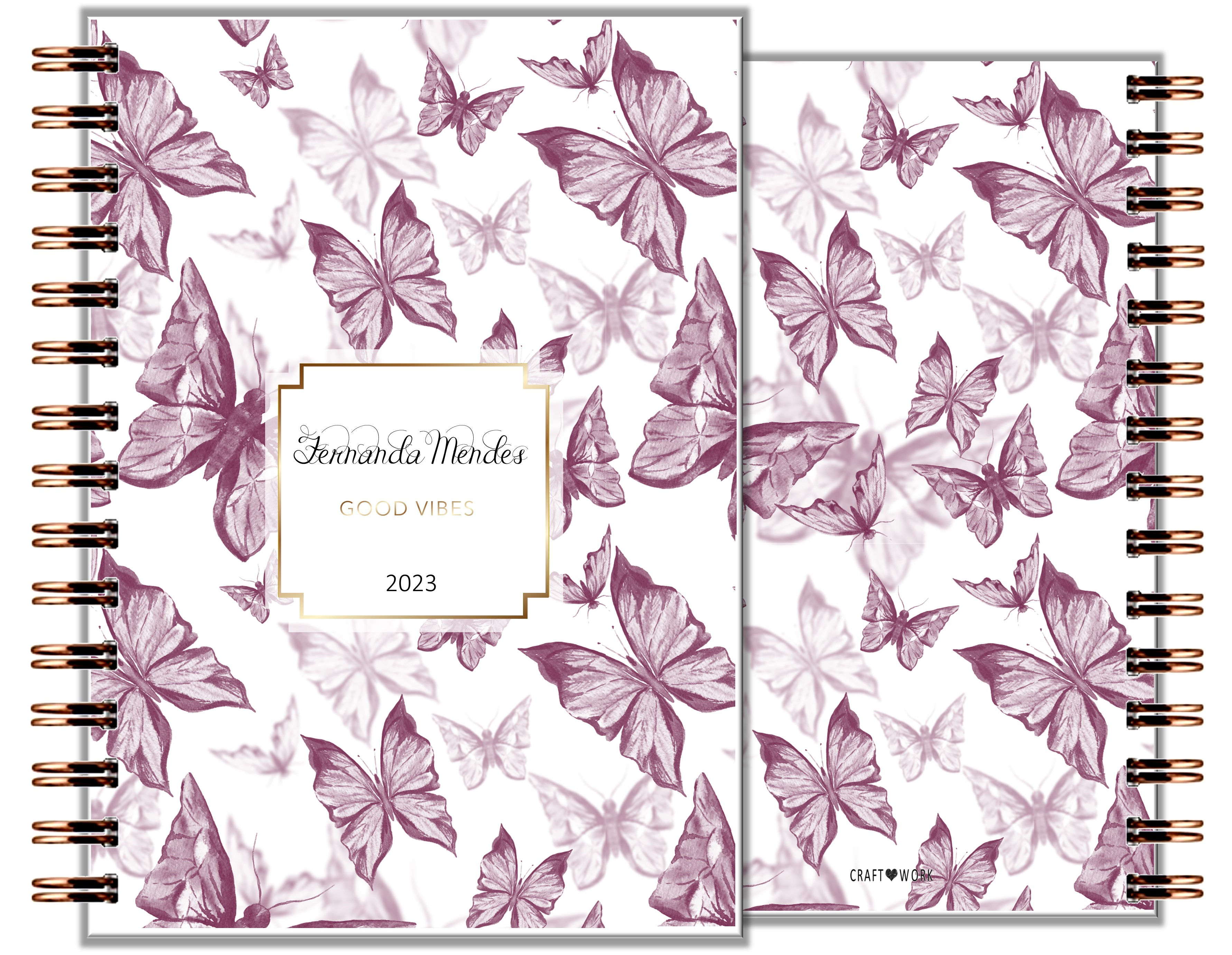 Agenda Purple Butterfly