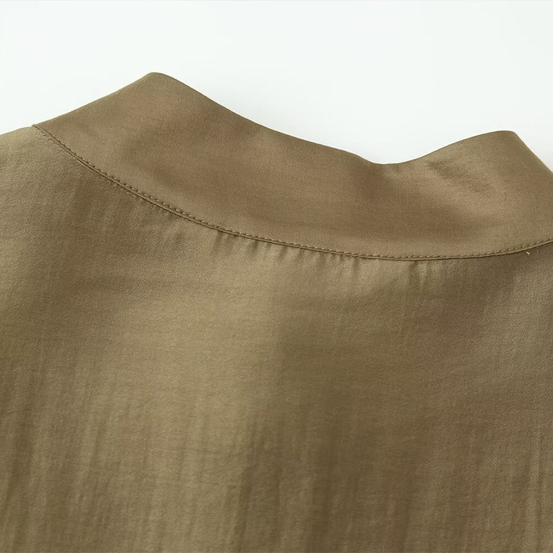 Thumbnail: SATIN SHIRT WITH POCKETS