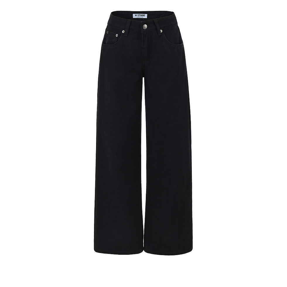 Thumbnail: LOW-RISE WIDE-LEG JEANS