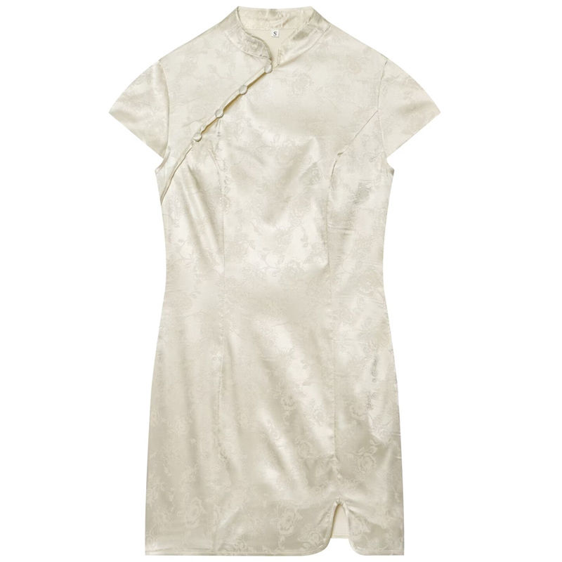Thumbnail: SATIN JACQUARD MINI DRESS
