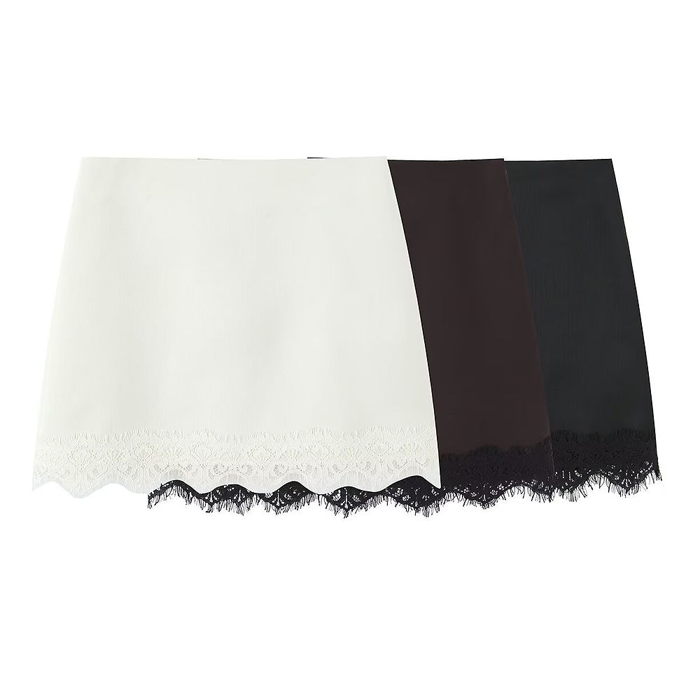 Thumbnail: SKORT WITH LACE HEM