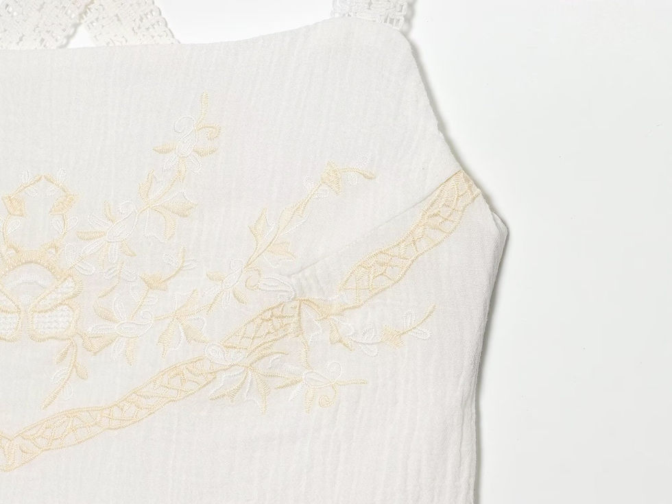 Thumbnail: EMBROIDERED CHIFFON MINI DRESS