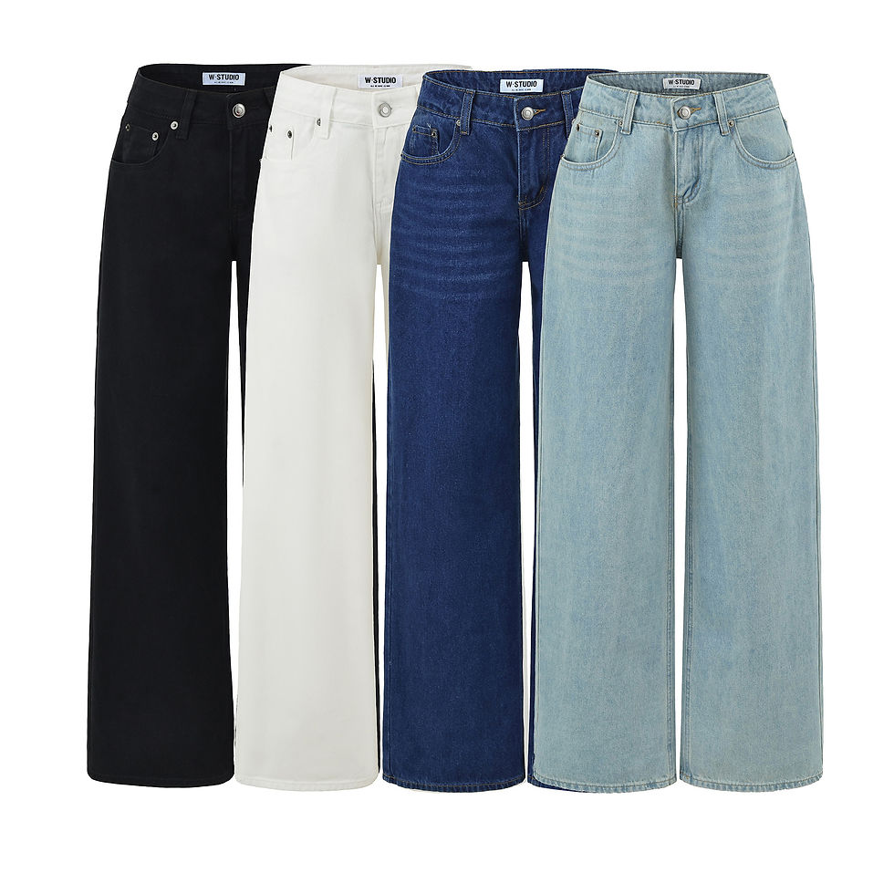 Thumbnail: LOW-RISE WIDE-LEG JEANS