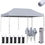 Thumbnail: 20' x 10' Premium Pop Up Canopy - Gray (Side Walls additional $50)