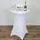 Thumbnail: White Cocktail Spandex Table Cover