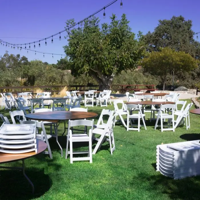 Hire white online chairs