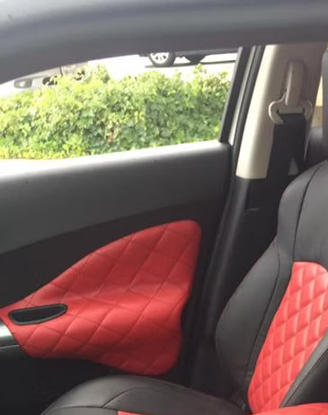 Automotive upholstery photo from Trinity Leather original Wix website, trinity leather 6