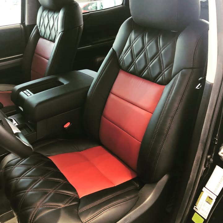 Trinity Leather and Accessories completed Toyota Tundra interior project