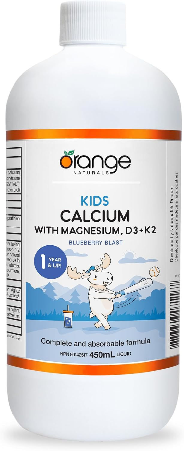Orange Naturals - Kids Calcium Magnesium D3 K2 Liquid (450 mL)