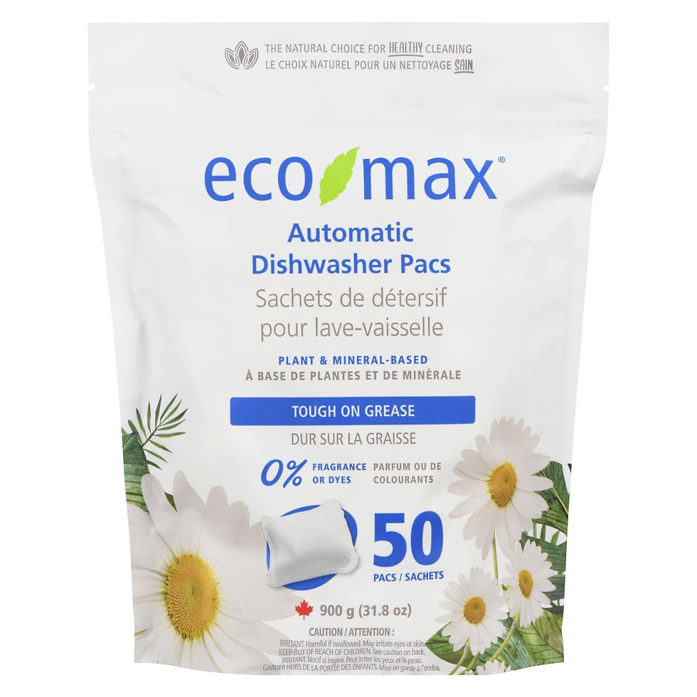 Eco-Max Hypoallergenic Automatic Dishwasher Pods (50 pods)