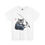 Thumbnail: Samurai Cat Graphic Heavy Cotton Tee - "COURAGE" in Japanese on Back!