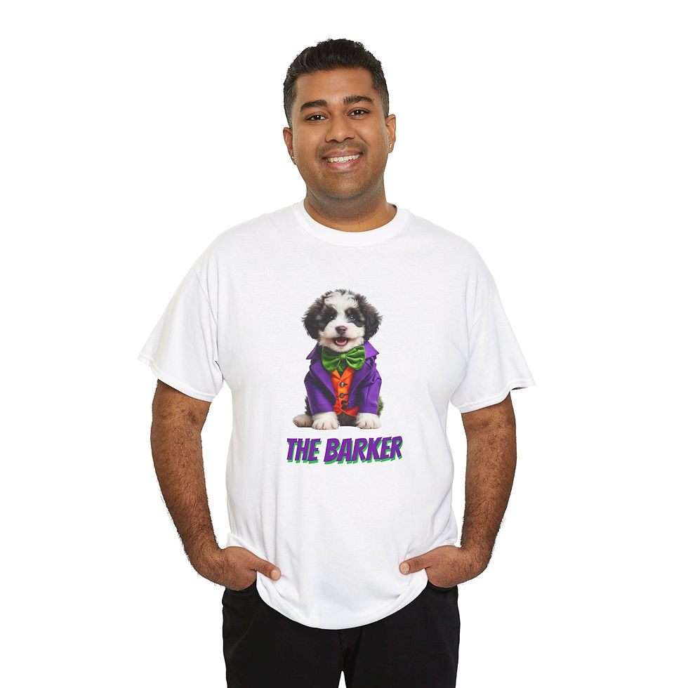 Thumbnail: The Barker Funny Unisex Heavy Cotton Tee 