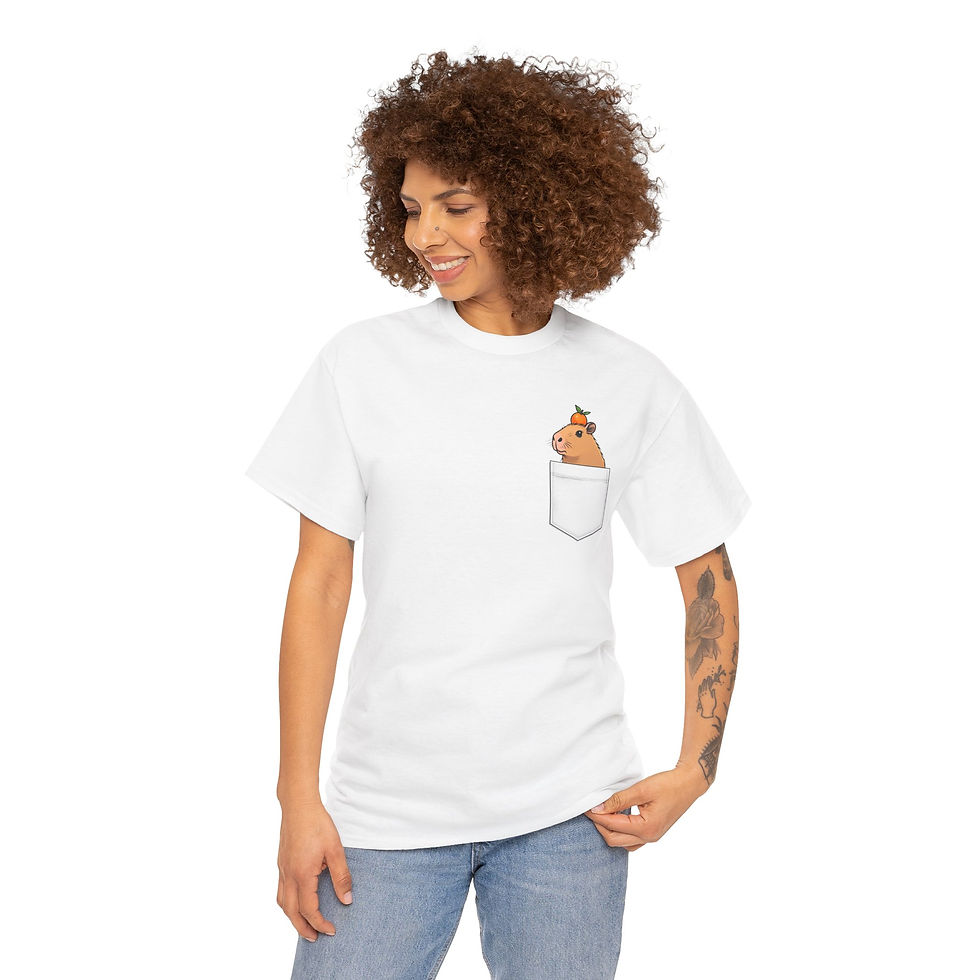 Thumbnail: Cute Capybara One of a Kind Super Comfy Pocket Tee