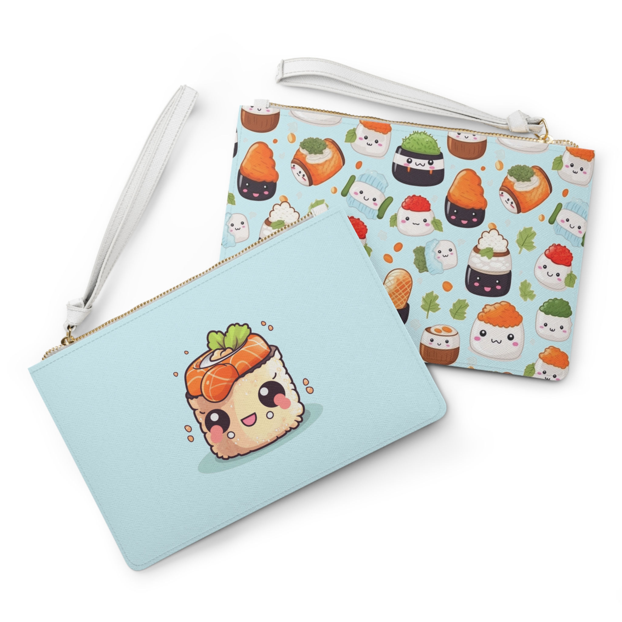 Foodie Sushi Lover Cute Wristlet Clutch Bag