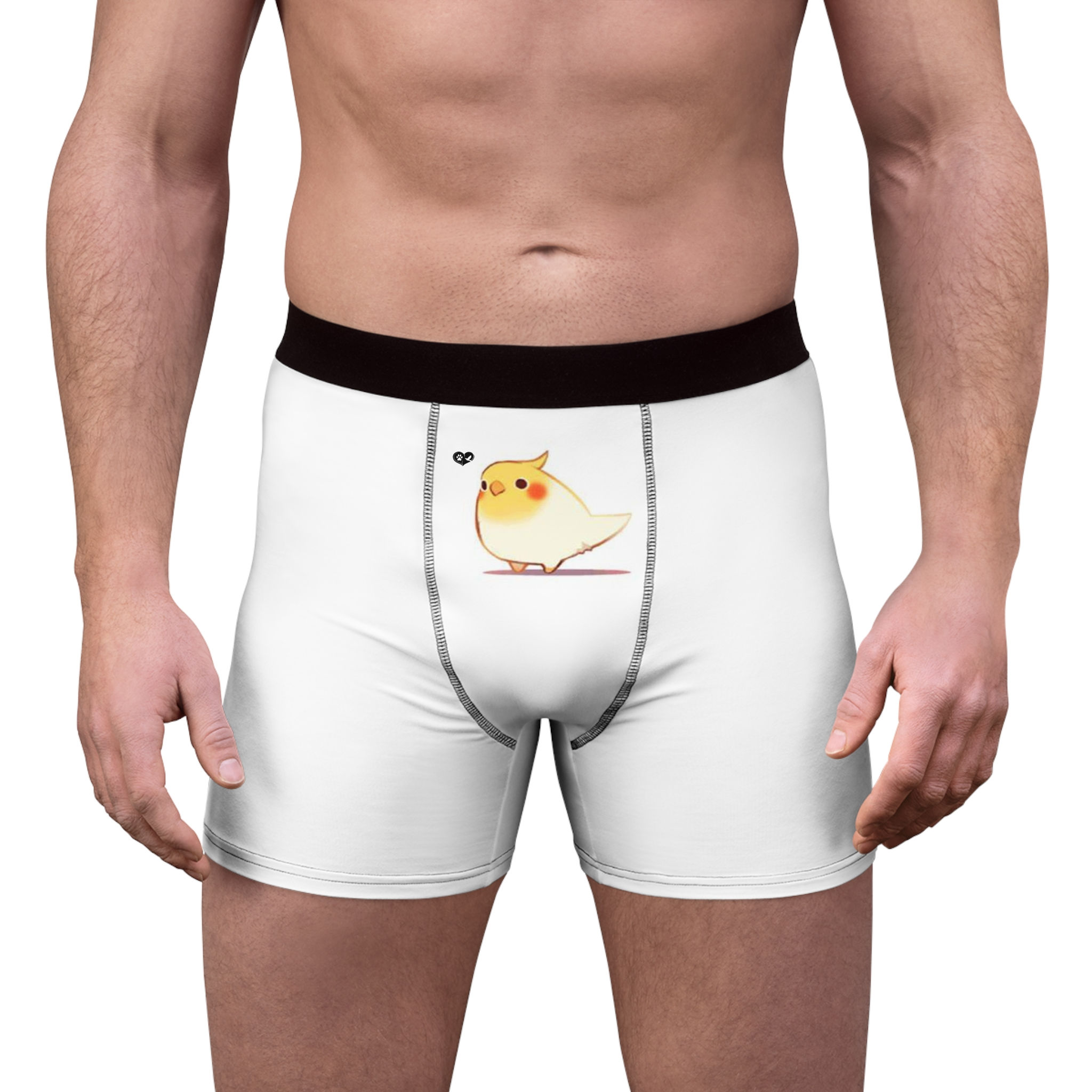 Cheeky Bird Men's Cockatiel Funny Boxer Brief