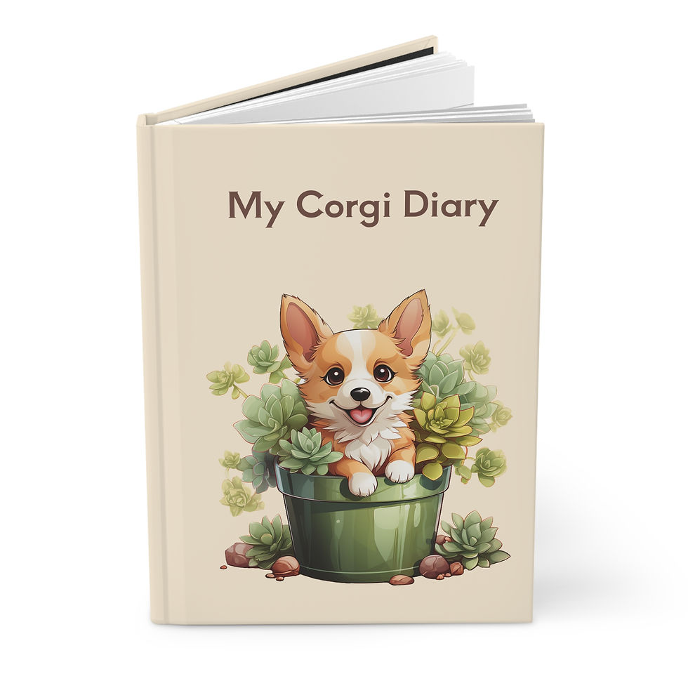 Thumbnail: Baby Corgi Hardcover Journal