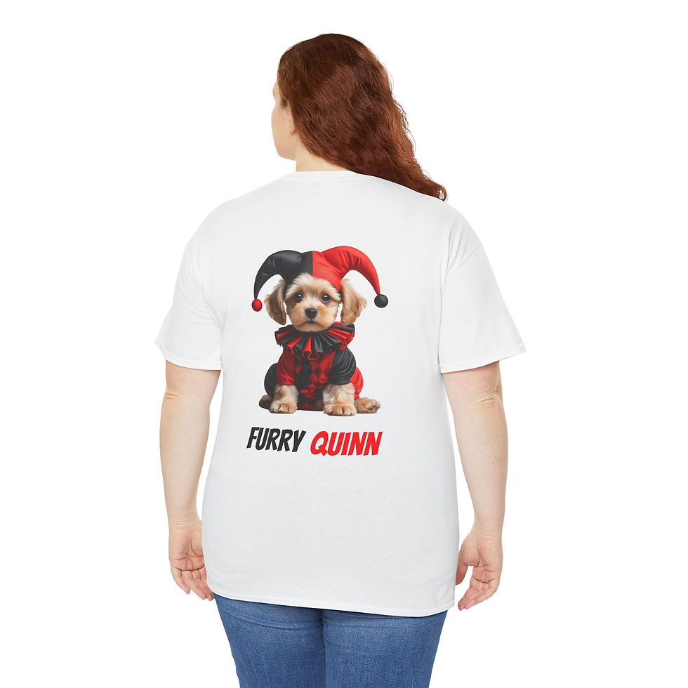 Thumbnail: Furry Quinn Unisex Funny Heavy Cotton Tee